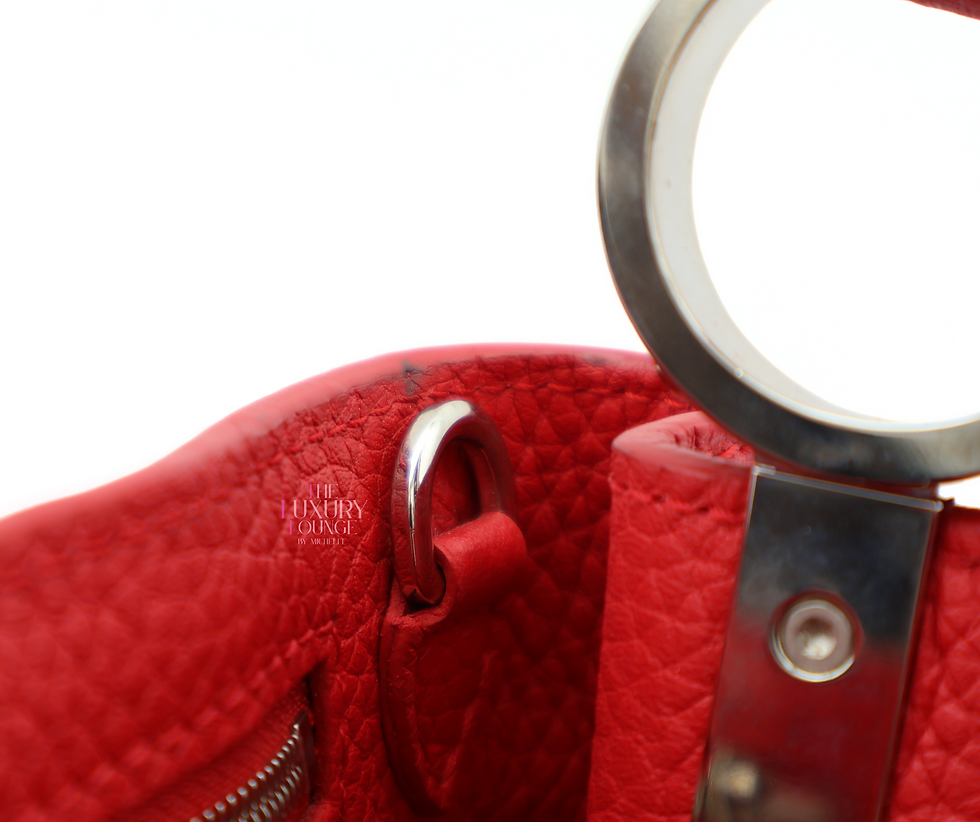 Thumbnail: Louis Vuitton Capucines PM Taurillion Leather in Scarlett SHW