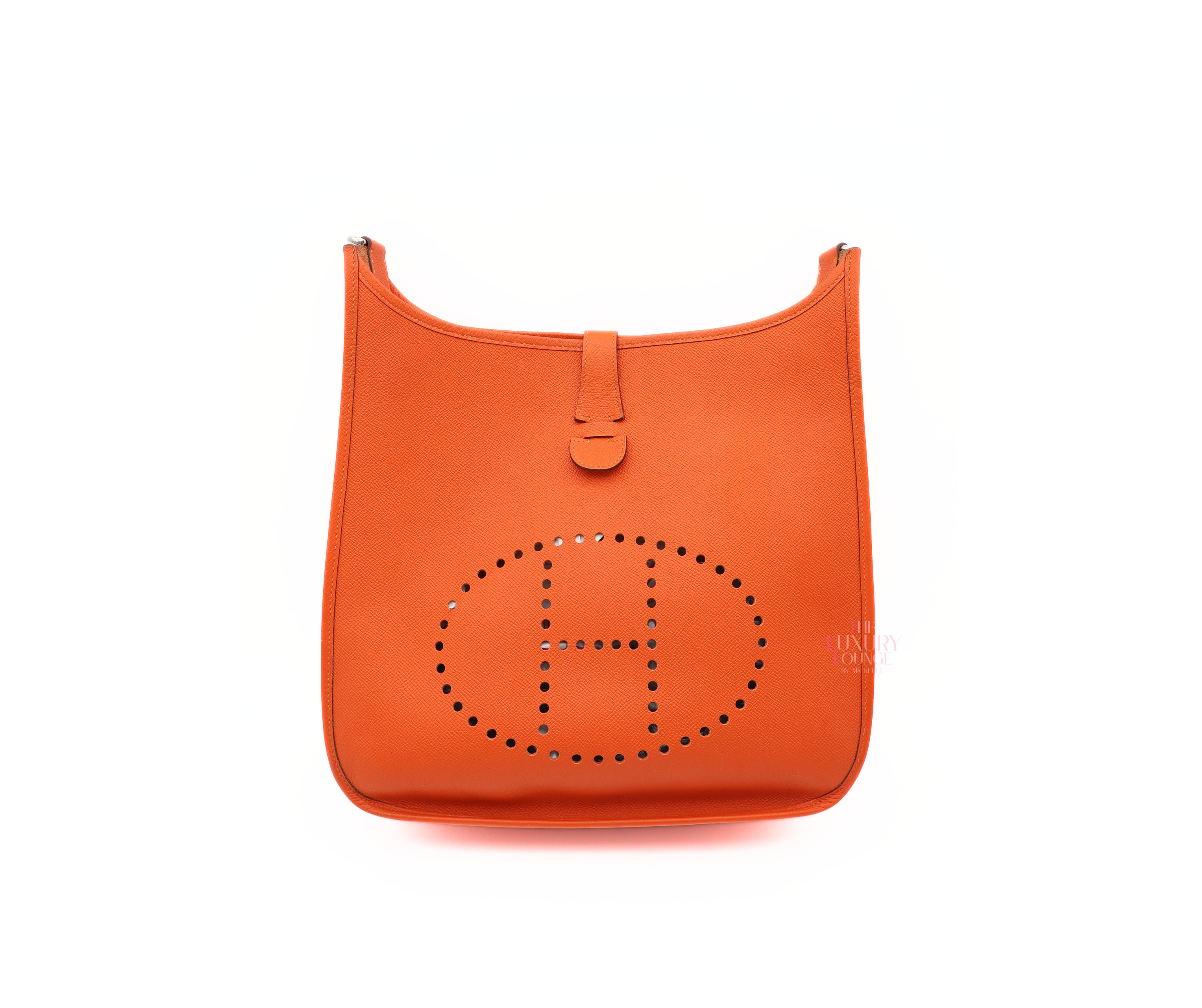 Hermes Evelyne III GM Epsom in Orange PHW