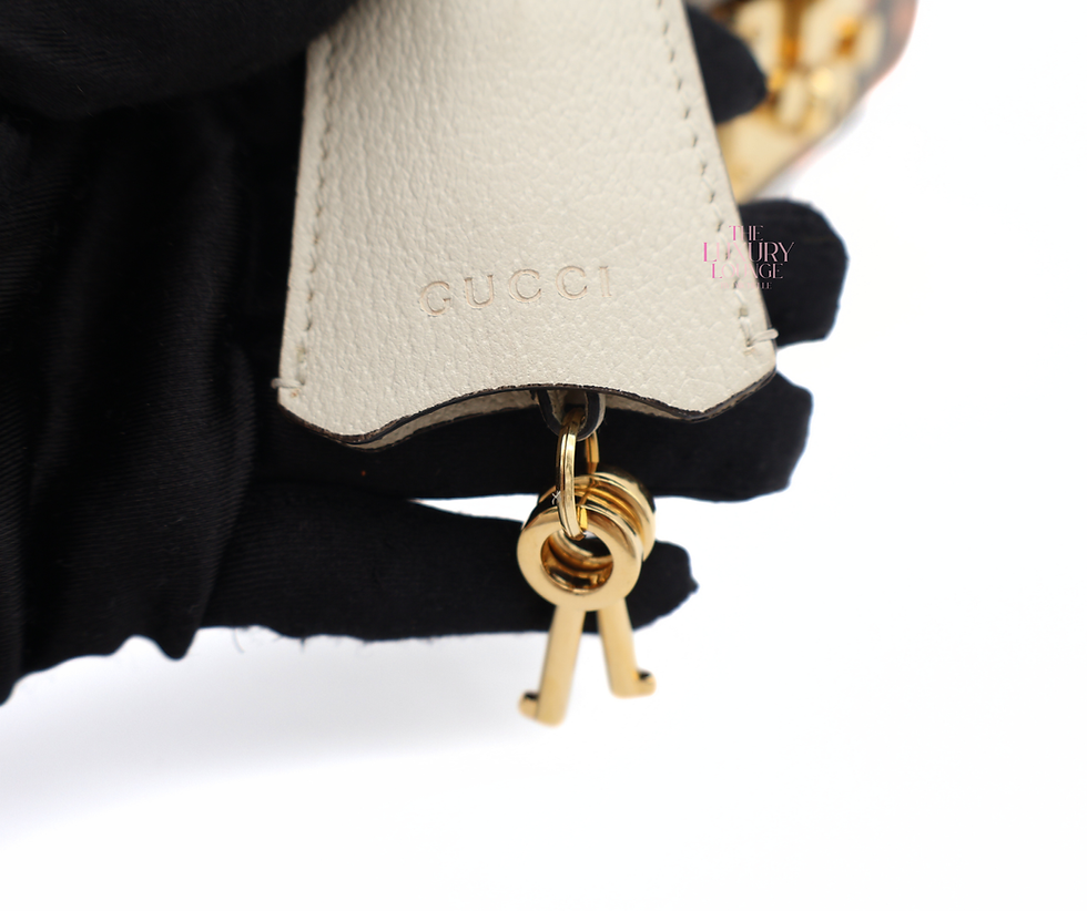 Thumbnail: Gucci GG Supreme Berry Padlock Crossbody Small in Brown GHW