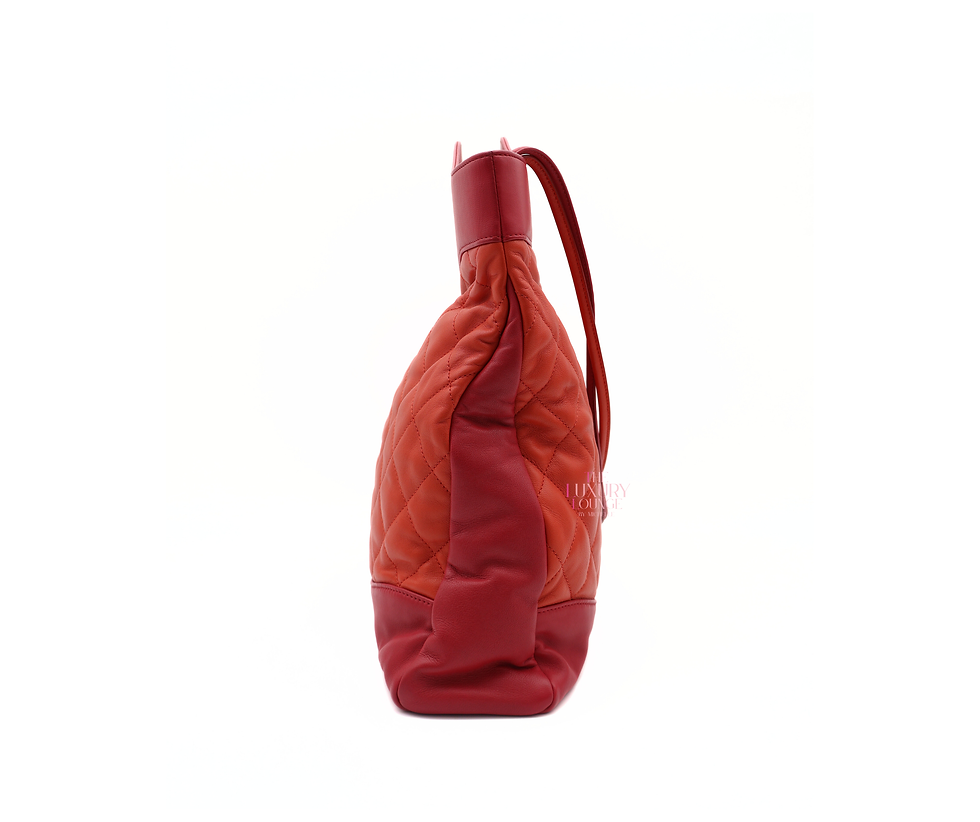 Thumbnail: Chanel 31 Quilted Leather Large in Orange/Pink CGHW