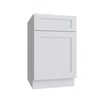 Full-color product photo — Base Cabinet - 21W x 34.5H x 24D (B21) — Brooklyn White finish.