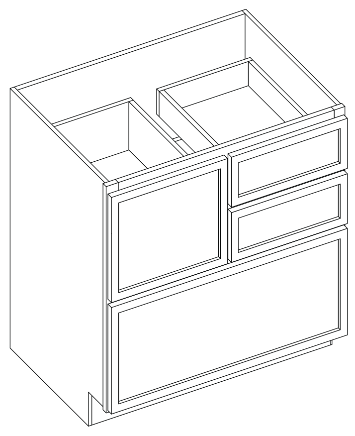 Catalog illustration — OW-CC30; original cabinet-family diagram. Dimensions and finish are specified in the product details; finish reference shown separately.