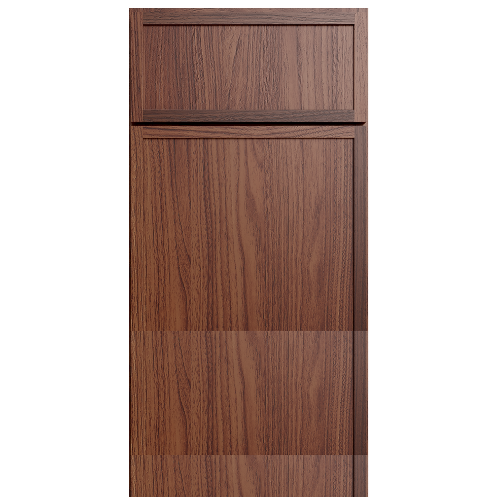 Oslo Walnut cabinet door sample