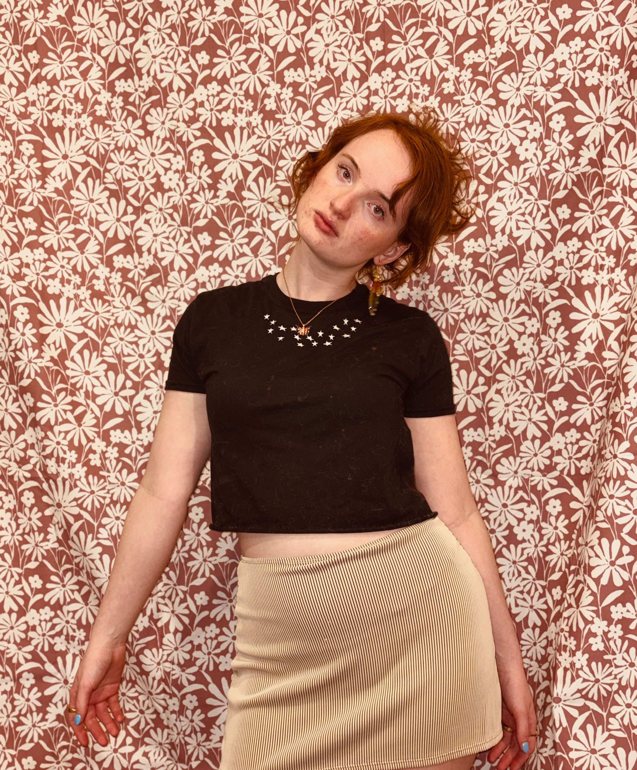 fairy noir crop top