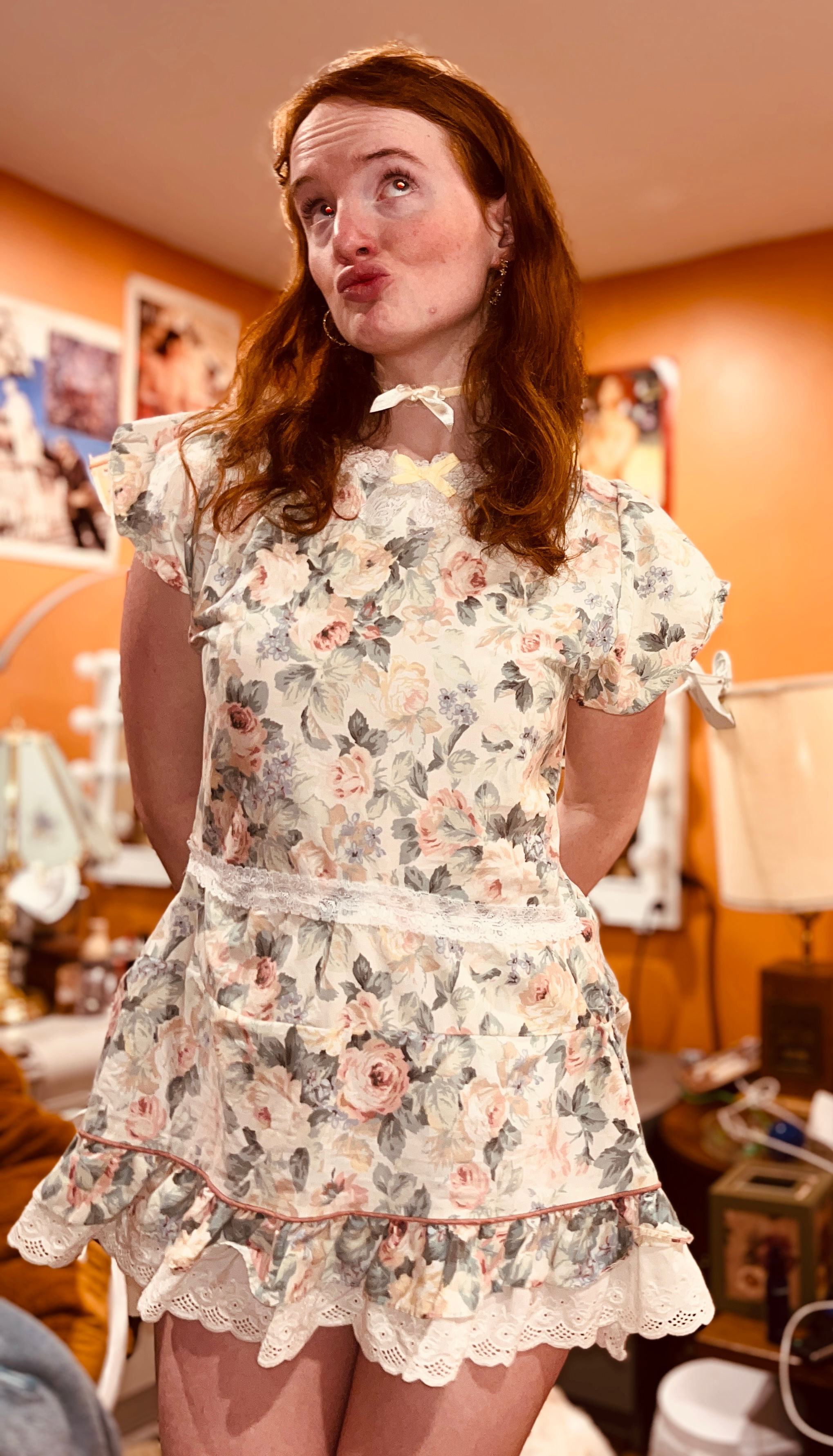 vintage princess mini dress