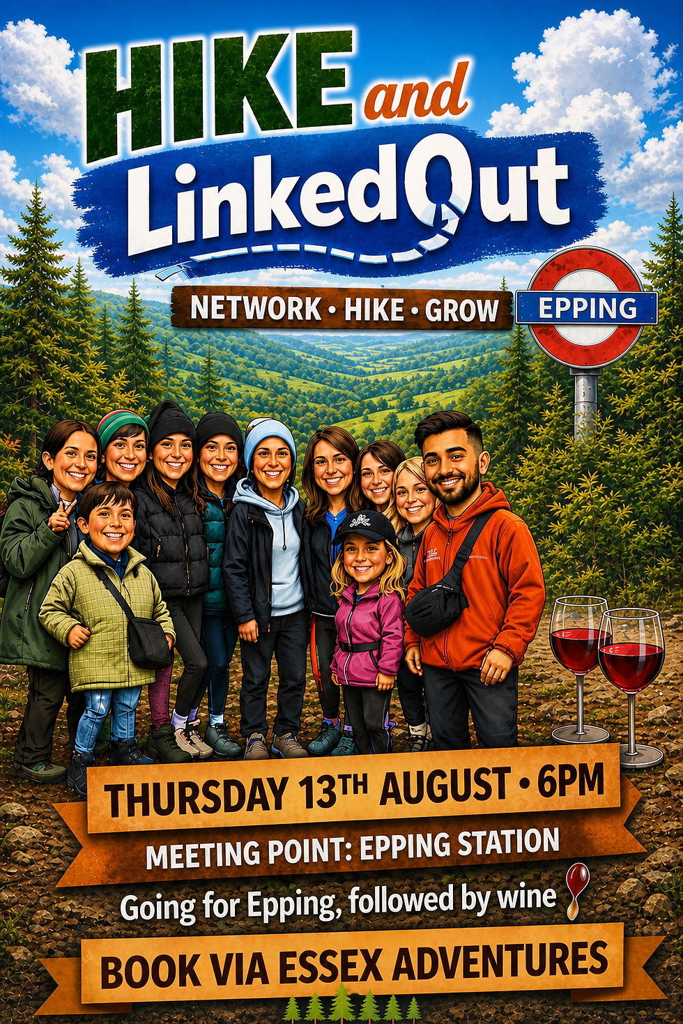 Hike and Linked Out  Netwalking