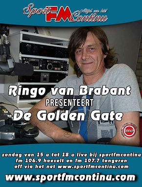 De Golden Gate vanaf 25 november bij Sport Fm Continu