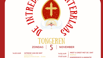 5 november intrede Sinterklaas in Tongeren