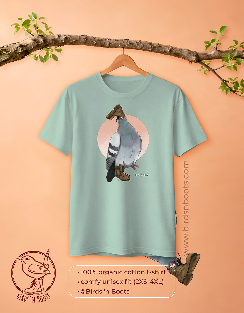 Thumbnail: Rodney the Pigeon // Organic Cotton T-Shirt