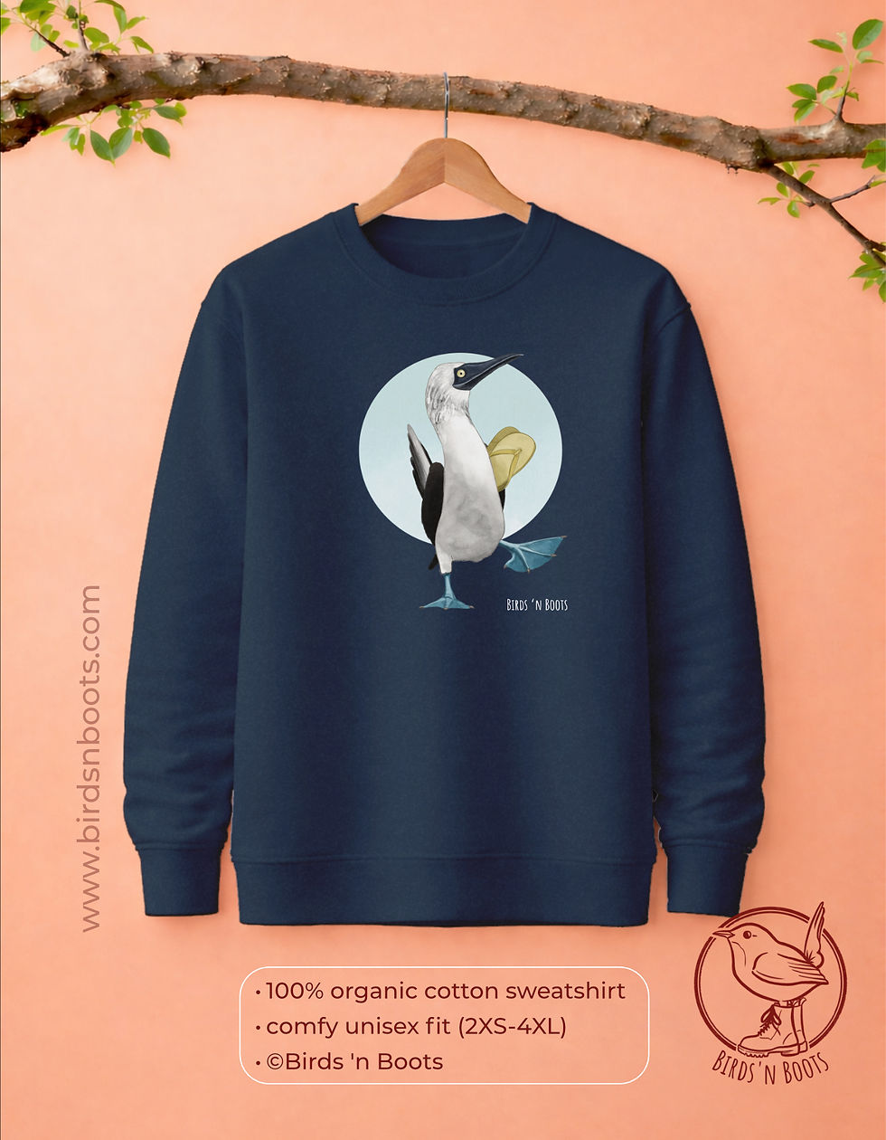 Thumbnail: Rudy the Blue-footed Booby // Unisex Jumper