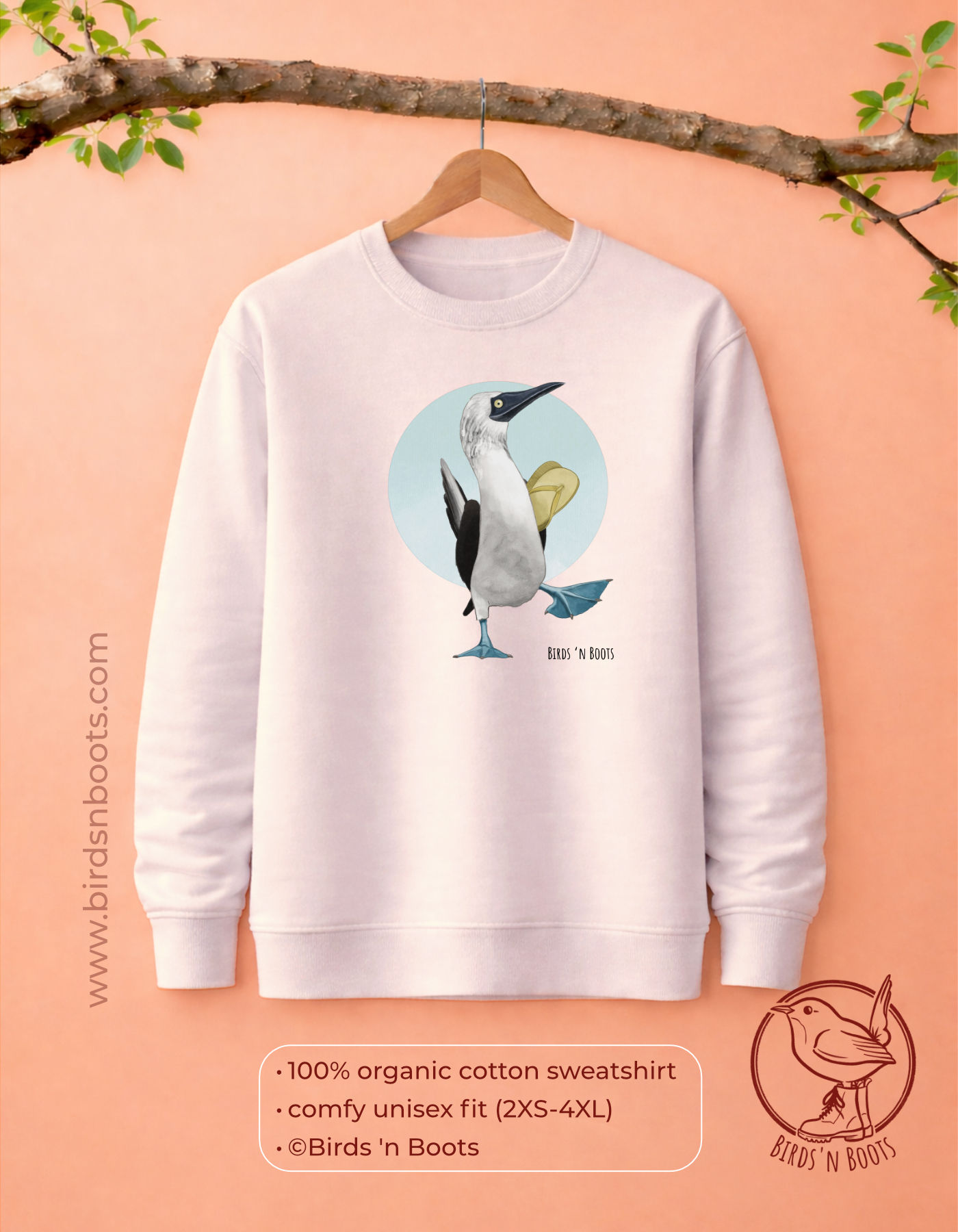 Rudy the Blue-footed Booby // Unisex Jumper