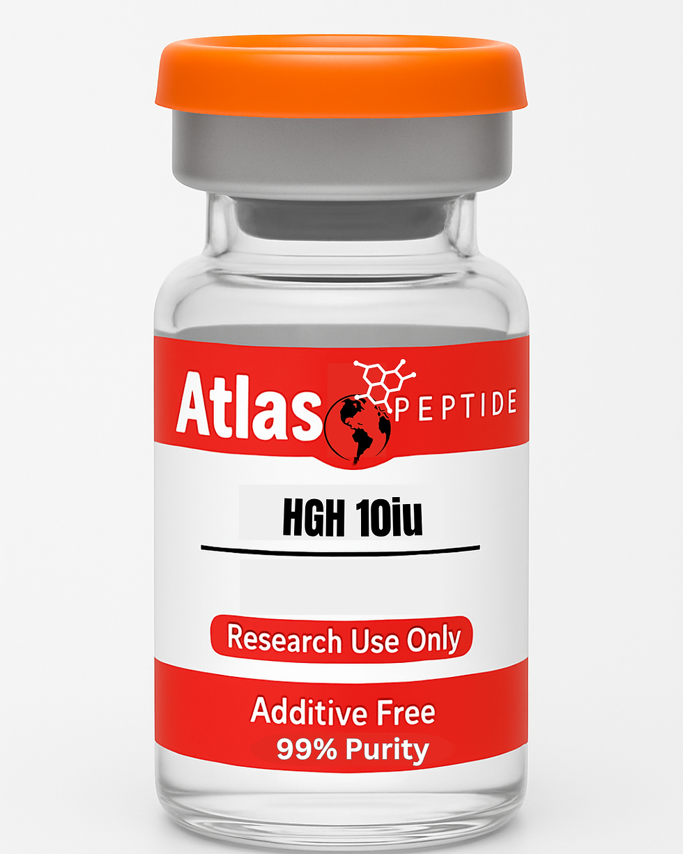 peptide vial labeled as HGH 10iu
