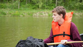 Isaac in a Canoe