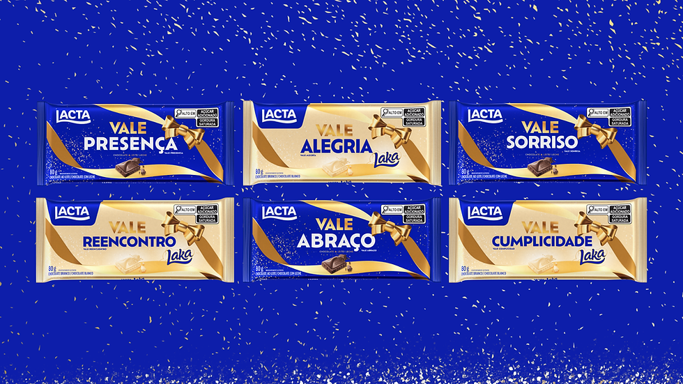Lacta lança embalagens presenteáveis que dão vida ao conceito “Vale-Presença” neste fim de ano