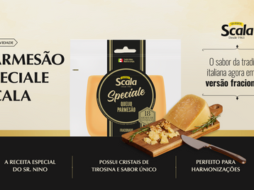 Parmesão Speciale Scala ganha nova versão em embalagem fracionada