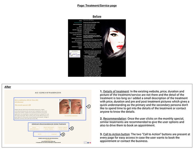 Treatment/Service page