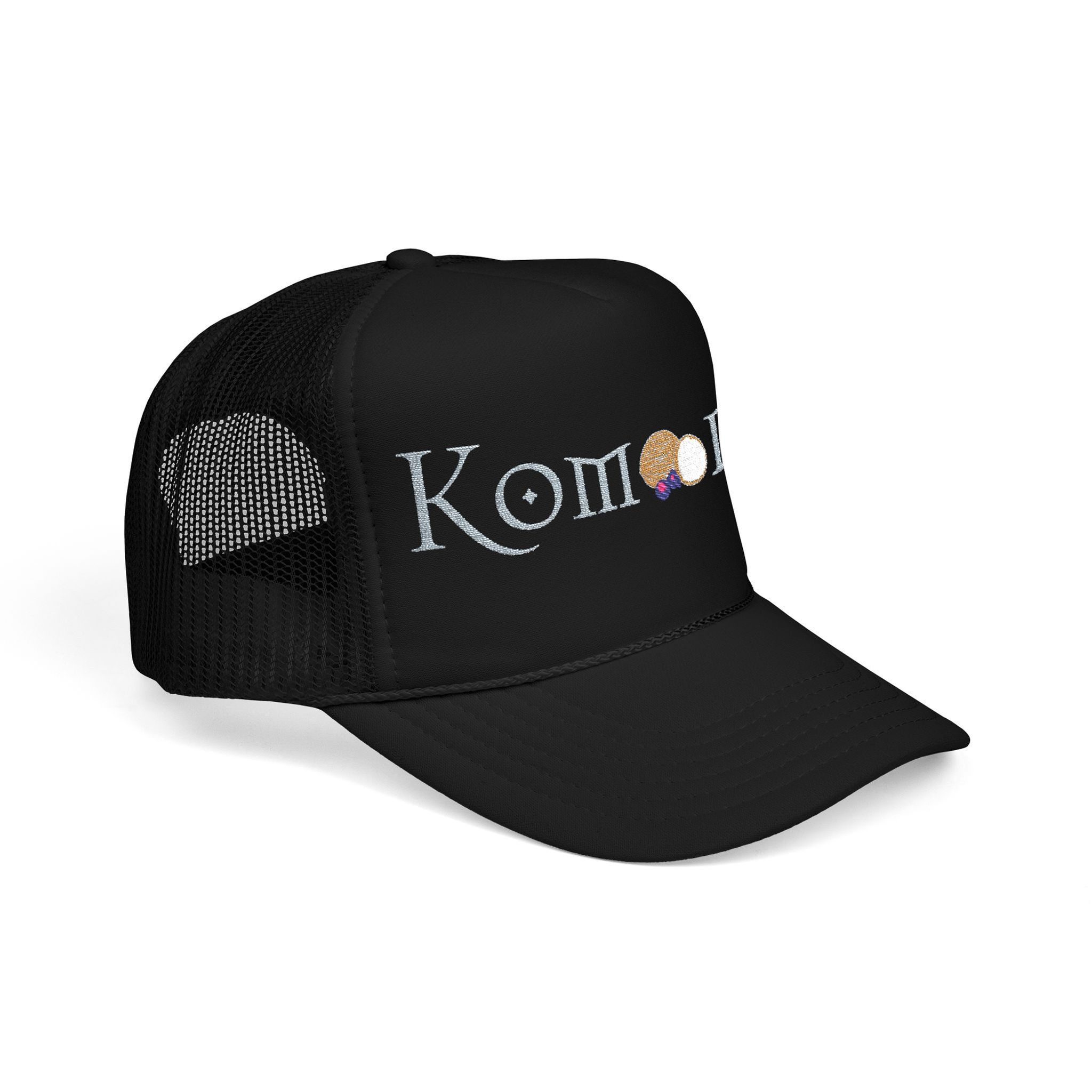 Black Komodo Foam Trucker Hat