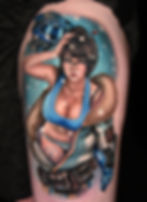 Mei Overwatch Pinup tattoo