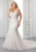 Elegant plus sized wedding dress brand new on sale at Bex Bridal