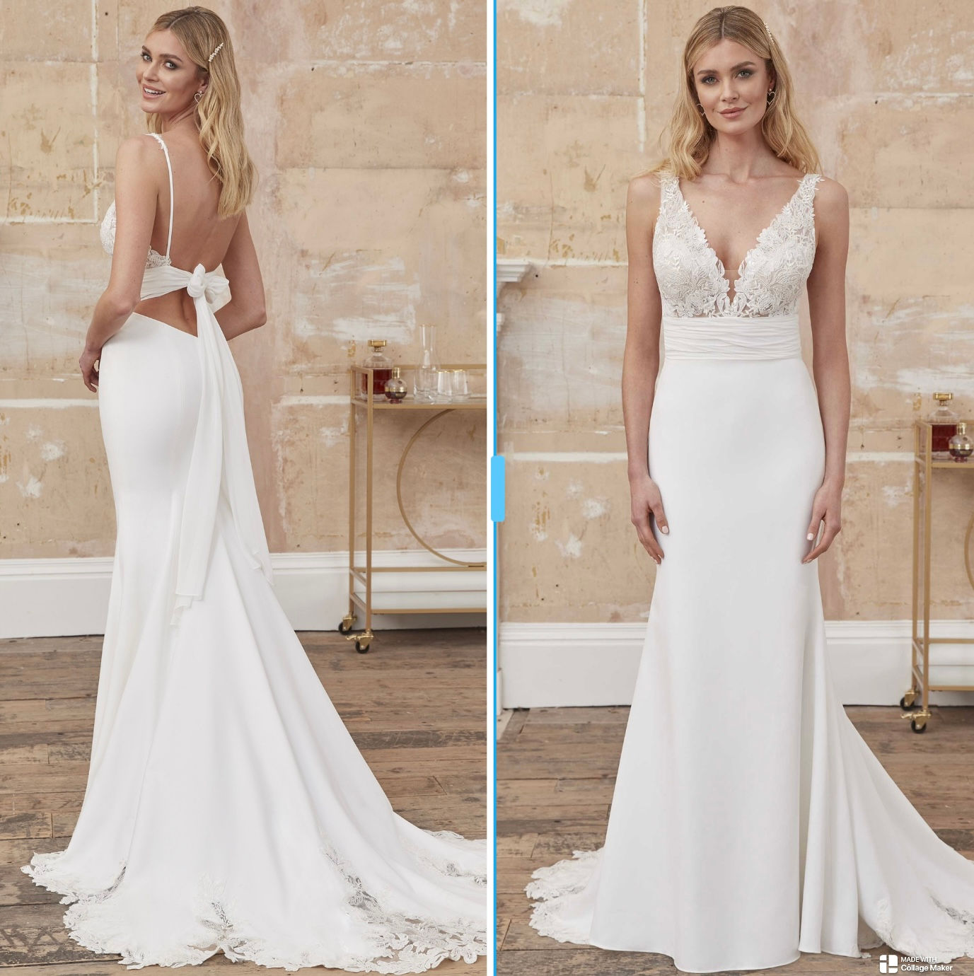 Dramatic back with a minimal skirt, combines your dreams size 6