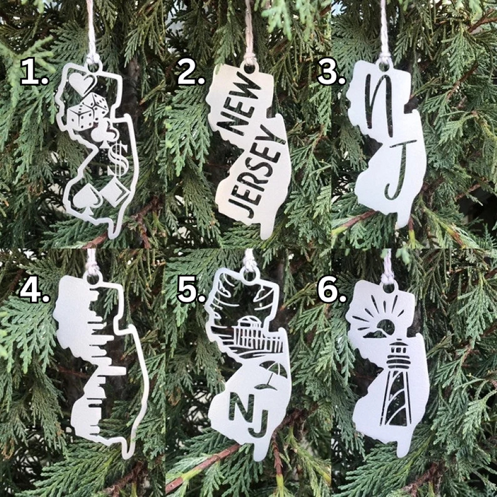 Thumbnail: New Jersey Metal Ornament