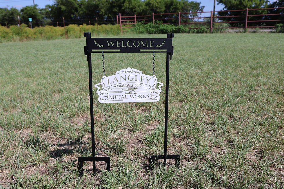 Thumbnail: Outdoor Welcome Sign Holder – Powder Coated, Metal, Multiple Sizes, Easy to Asse