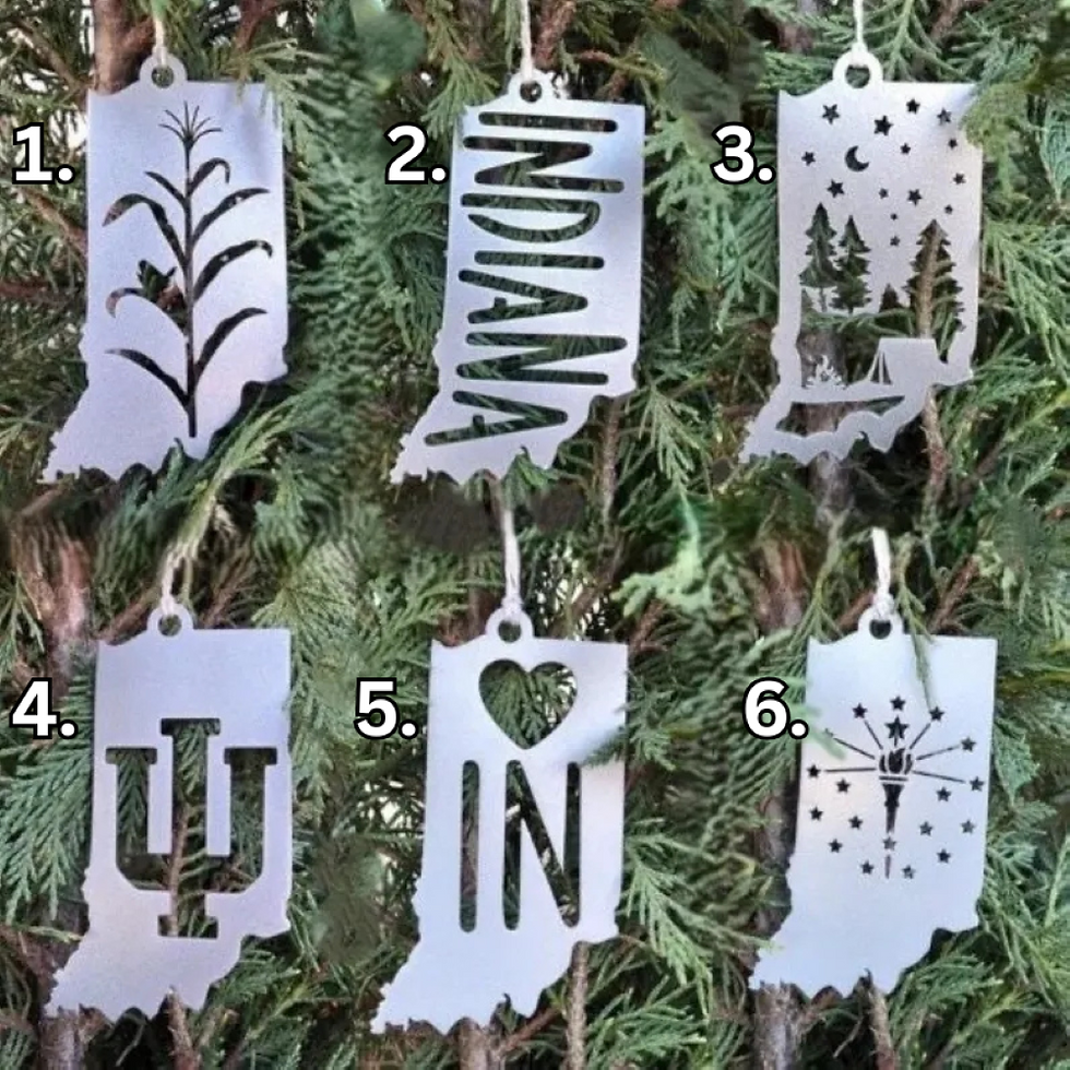 Thumbnail: Indiana Metal Ornament