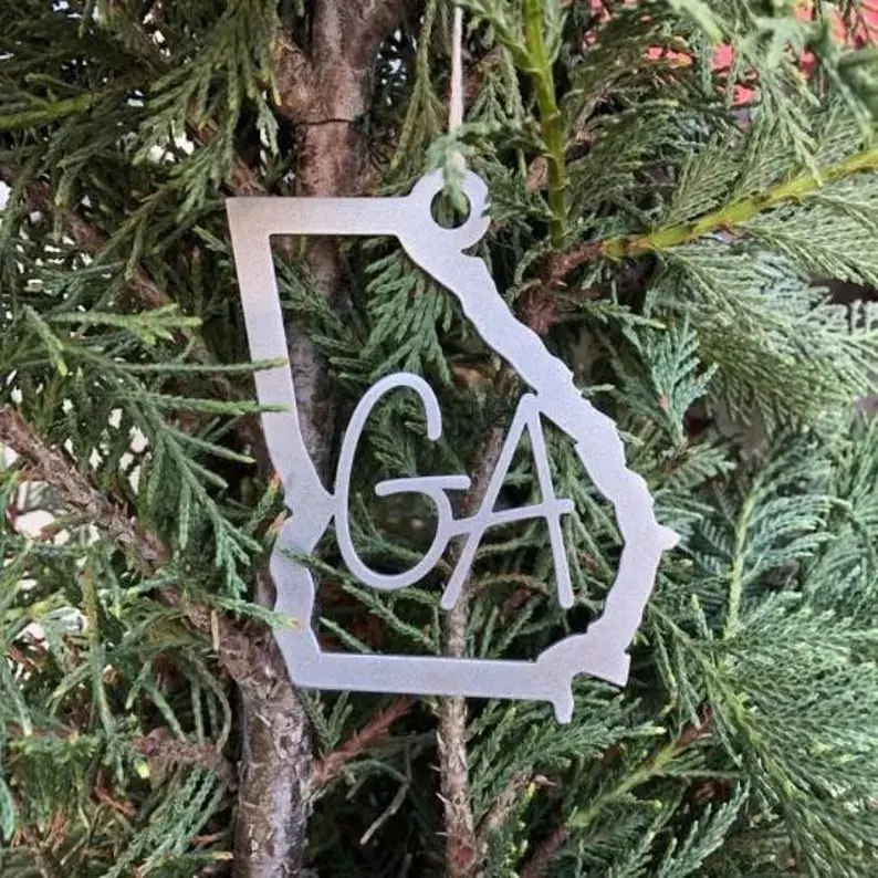 Thumbnail: Georgia Metal Ornament