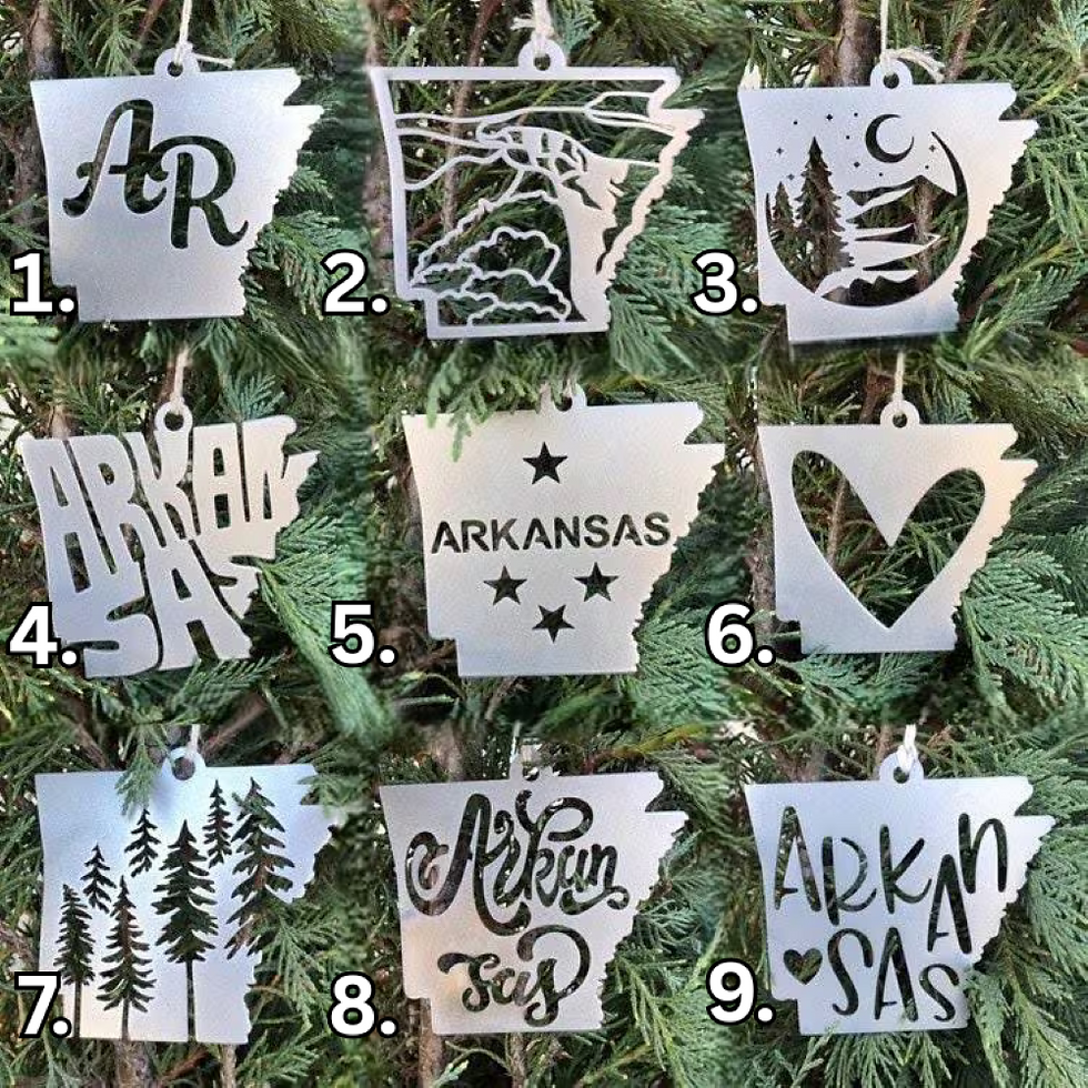 Thumbnail: Arkansas Metal Ornament