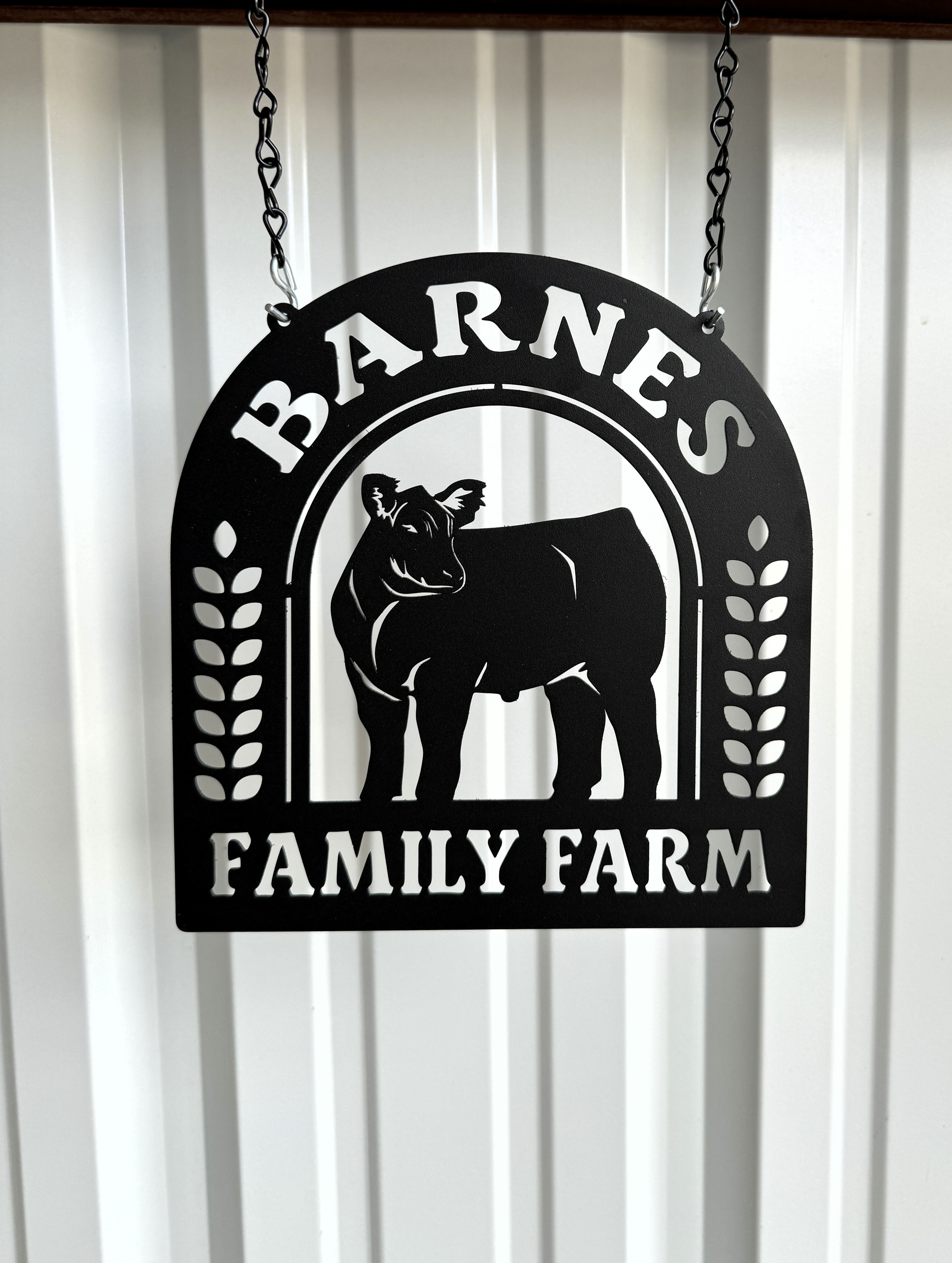 Personalized Metal Livestock Sign, Show Animal Barn Stall Sign with Your Choice