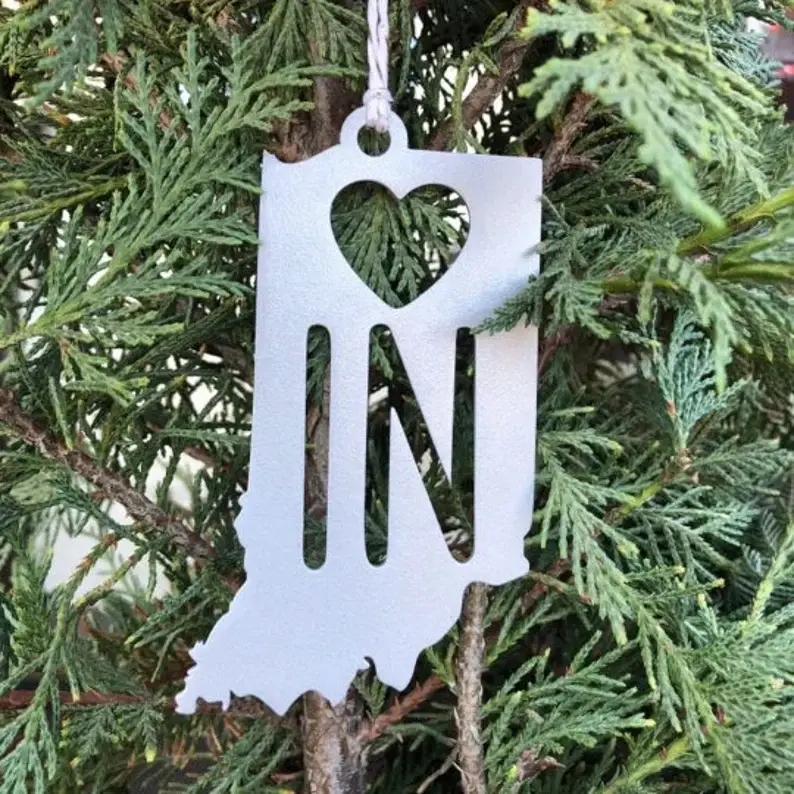 Thumbnail: Indiana Metal Ornament