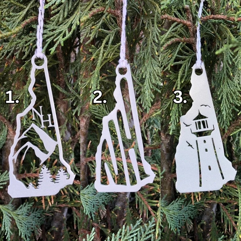 Thumbnail: New Hampshire Metal Ornament