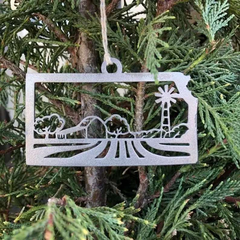 Thumbnail: Kansas Metal Ornament