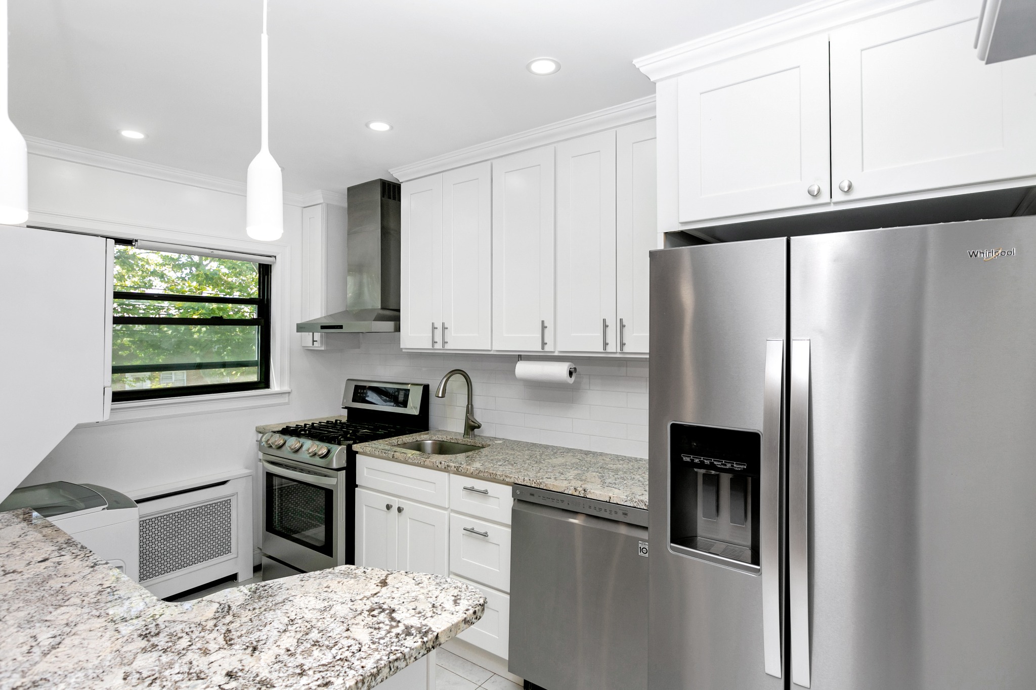 Completed interior construction and kitchen renovation