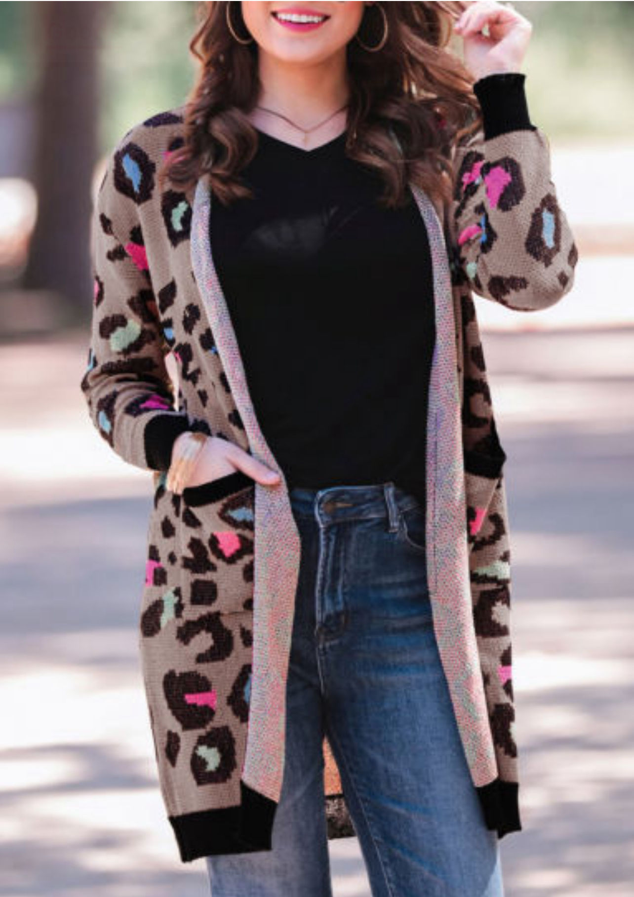 Multi Color Leopard Cardigan PRE ORDER 