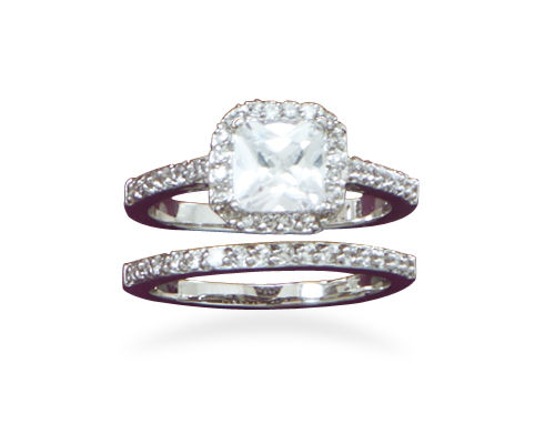 Two CZ Ring Set