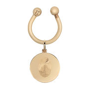 Baby fingerprint charm keyring