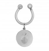 Silver baby/child fingerprint keyring