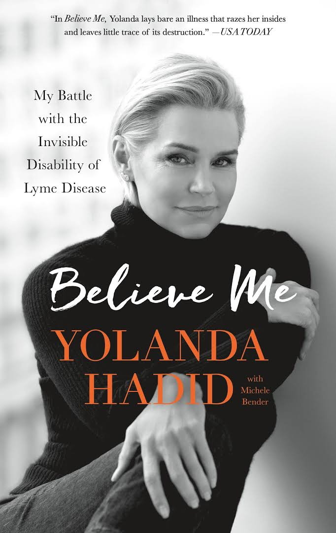 A book cover of Believe me by Yolanda Hadid