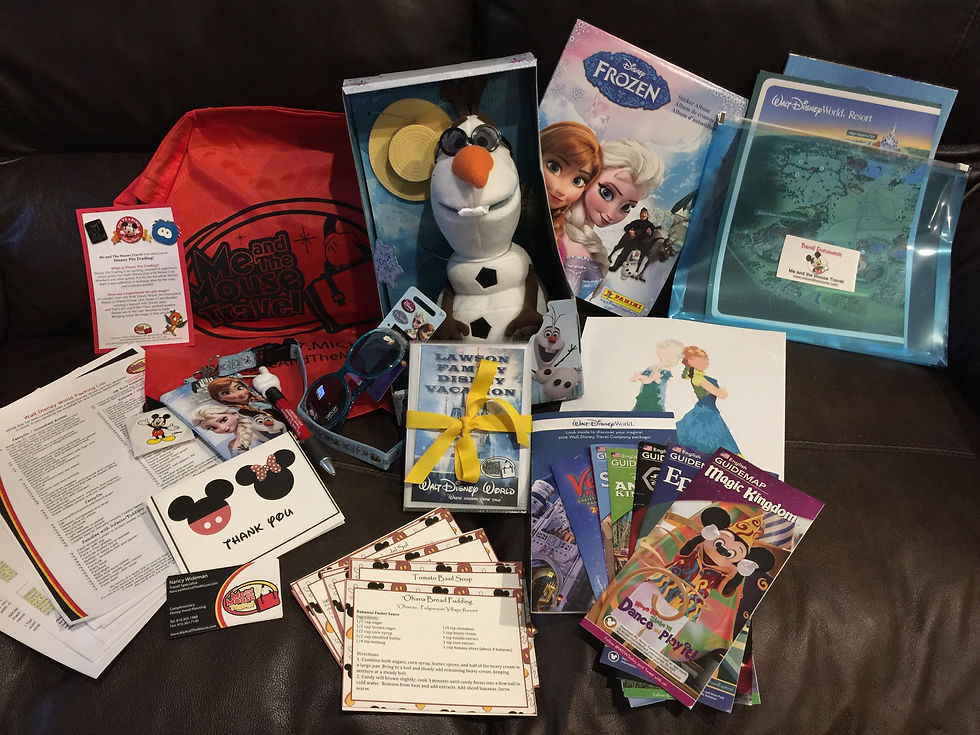 Your Disney package - complete with maps and surprises!