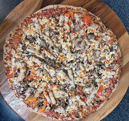 grilled chicken special pizza