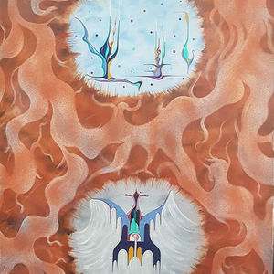 Tableau de Gordon Swann – Portes de l’Invisible (huile sur toile)