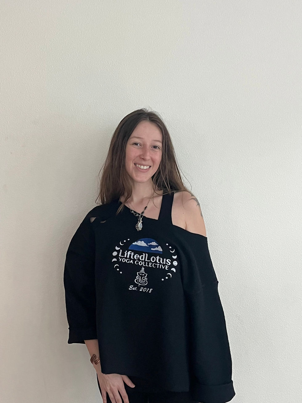 Customizable Embroidered Lifted Inside out Cut out Crew Neck w/distress slits