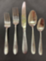 Silver Hammered flatware