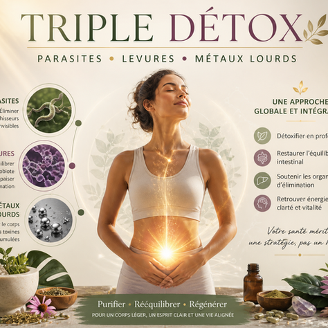 Triple Détox : parasites, levures et métaux lourds