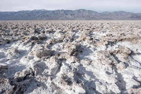 Salt formations near Badwater Basin in Death Valley, California