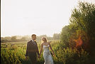 35mm wedding film at hautbois hall golen hour