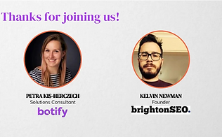 Petra Kis-Herczegh, SEO Solutions Consultant at Botify teams up with Kelvin Newman, Founder of BrightonSEO to present actionable insights on handling faceted navigation.