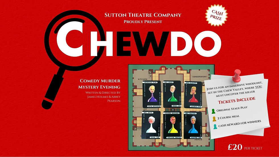 Chewdo - Saturday 10th May - Over 16's Only