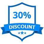 30% Discount Blue